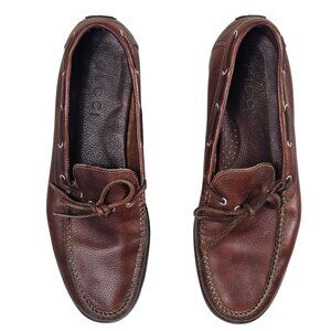 Gucci Brown Leather Driving Loafers, Men's US 13,  UK 12 EU 47 Tassel Lace-Up